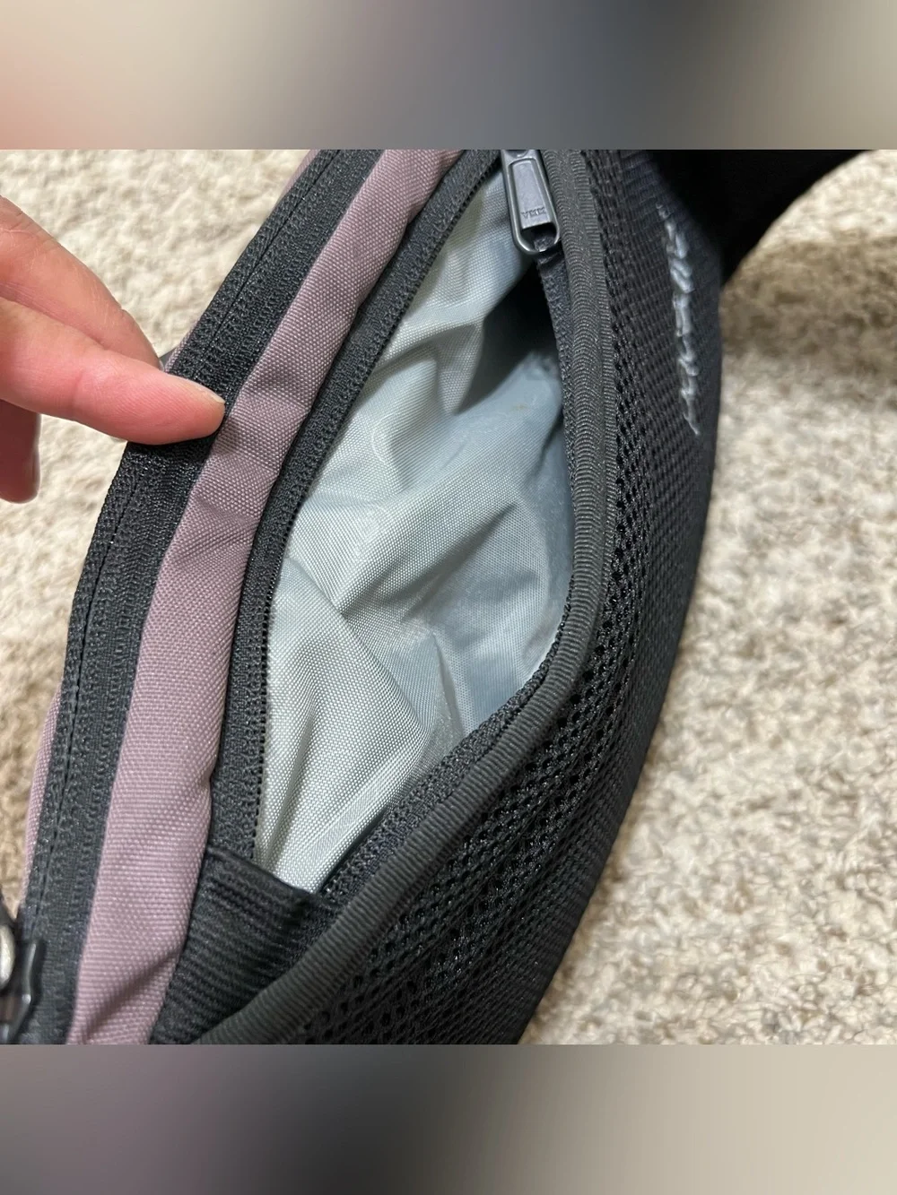Pacsafe Venturesafe 150 PA028 Anti-Theft Sling Crossbody Pack in Light Purple